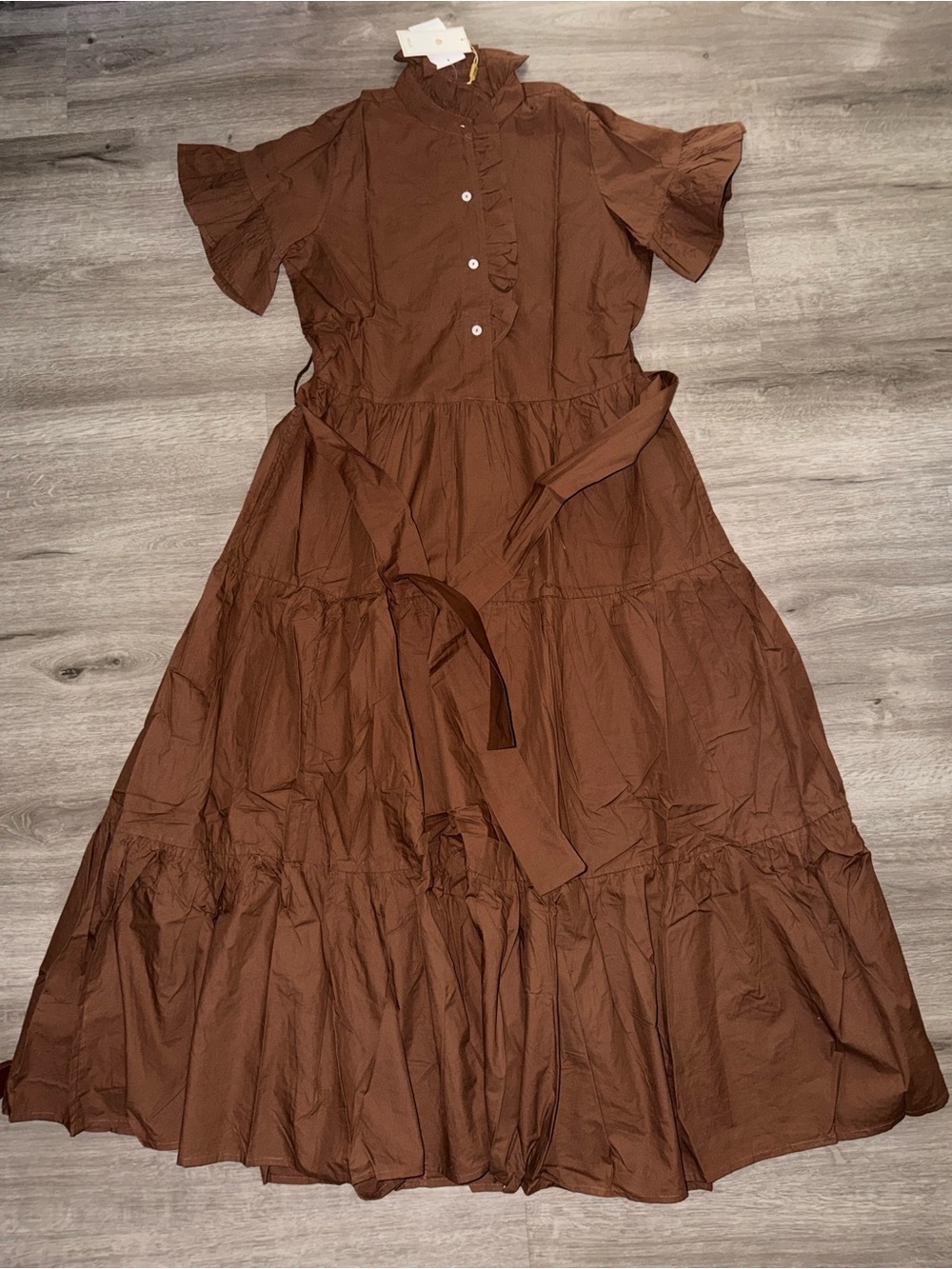 Mille Victoria dress in chocolate - Picture 9 of 13
